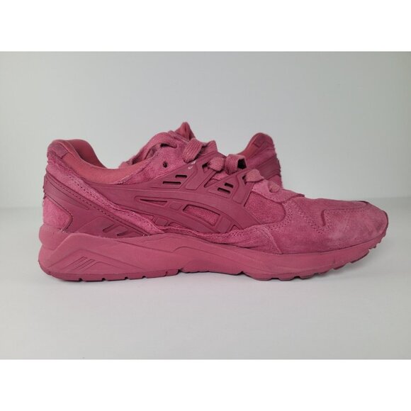 ASICS Women's Size 9 Gel-Kayano Trainer Retro Dark Pink Suede Running Shoe h669l - Picture 6 of 11